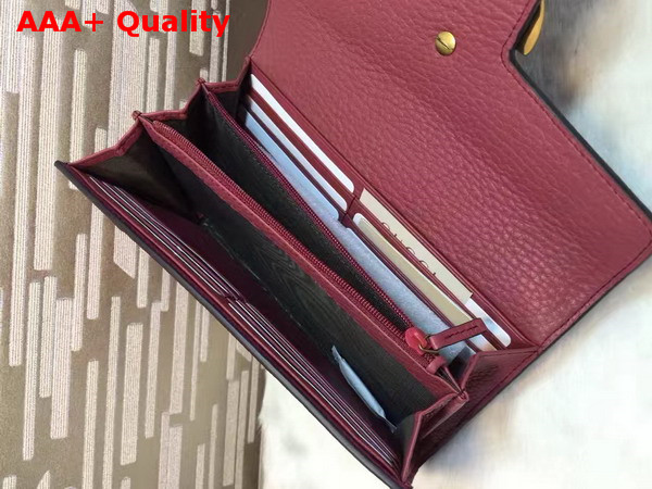 Gucci GG Marmont Continental Wallet in Antiqued Rose Leather Replica