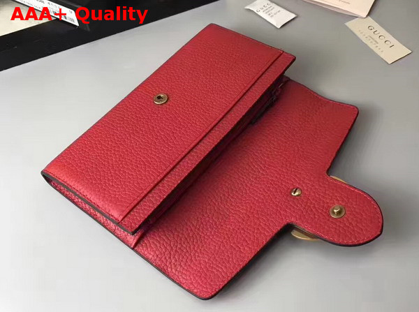 Gucci GG Marmont Continental Wallet in Red Grain Leather Replica