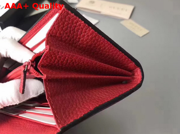 Gucci GG Marmont Continental Wallet in Red Grain Leather Replica