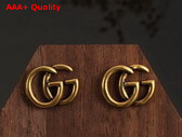 Gucci GG Marmont Earrings in Antique Gold Replica