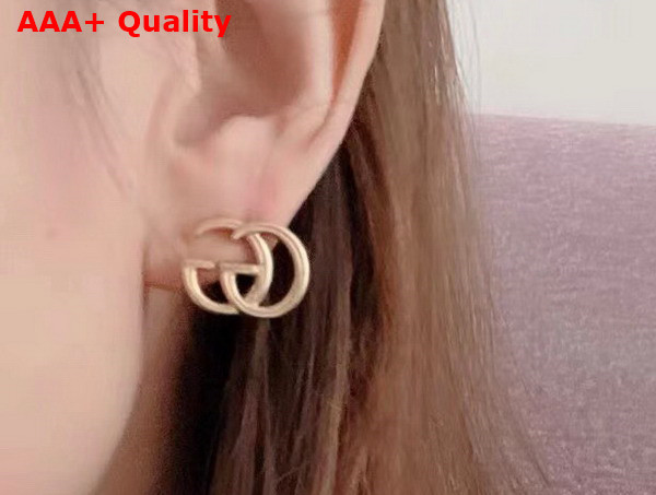 Gucci GG Marmont Earrings in Antique Gold Replica