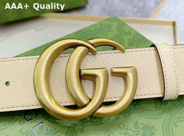 Gucci GG Marmont Jumbo GG Belt in Beige Jumbo GG Canvas 400593 Replica