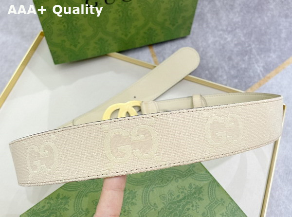 Gucci GG Marmont Jumbo GG Belt in Beige Jumbo GG Canvas 400593 Replica