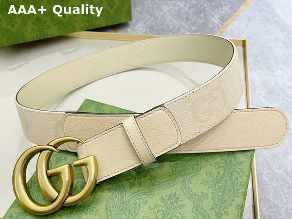 Gucci GG Marmont Jumbo GG Belt in Beige Jumbo GG Canvas 400593 Replica