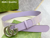 Gucci GG Marmont Jumbo GG Belt in Beige and Light Purple Jumbo GG Canvas 400593 Replica