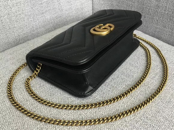 Gucci GG Marmont Leather Mini Bag Black