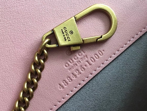 Gucci GG Marmont Leather Mini Bag Pink