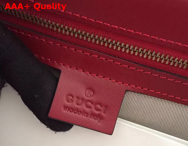 Gucci GG Marmont Leather Shoulder Bag in Red Box Leather Replica