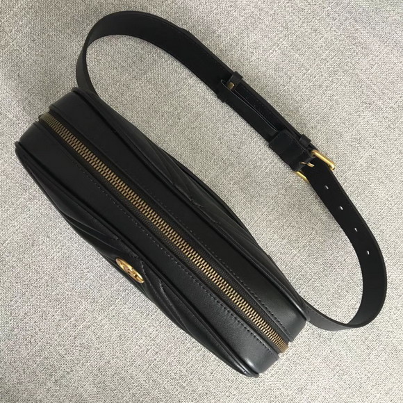 Gucci GG Marmont Matelasse Belt Bag For Men Black