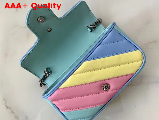 Gucci GG Marmont Matelasse Leather Super Mini Bag Multicolored Pastel Leather 476433 Replica