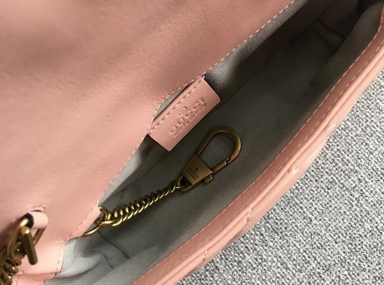 Gucci GG Marmont Matelasse Leather Super Mini Bag in Pink