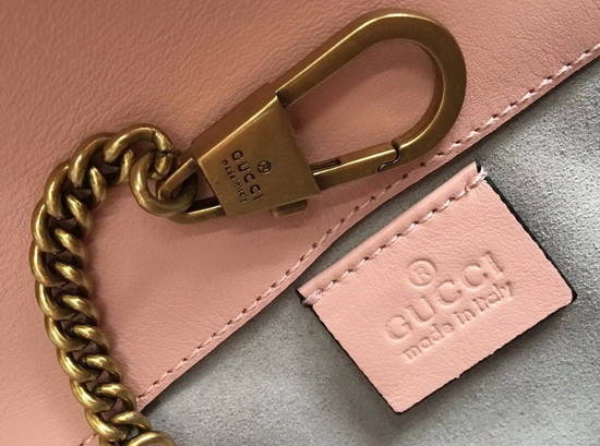 Gucci GG Marmont Matelasse Leather Super Mini Bag in Pink