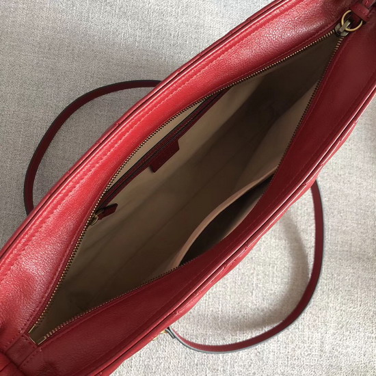 Gucci Gg Marmont Matelasse Medium Tote in Red 524578