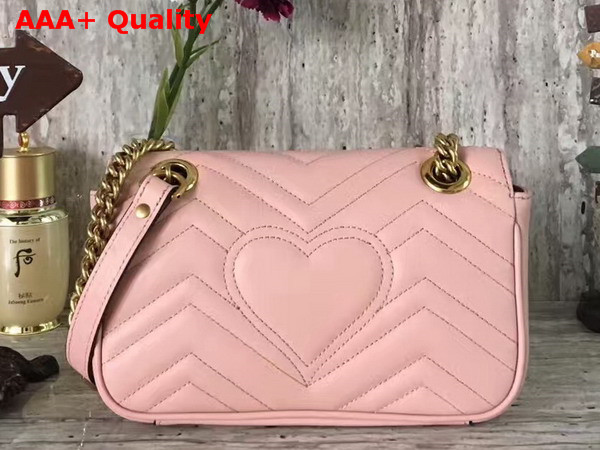 Gucci GG Marmont Matelasse Mini Bag in Light Pink Leather Replica