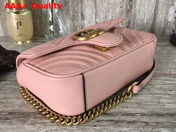 Gucci GG Marmont Matelasse Mini Bag in Light Pink Leather Replica