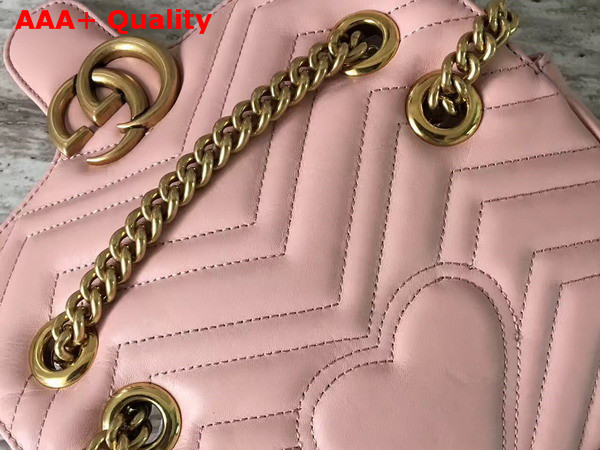 Gucci GG Marmont Matelasse Mini Bag in Light Pink Leather Replica