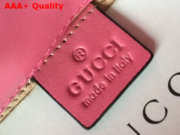 Gucci GG Marmont Matelasse Mini Bag in Pink Leather Replica