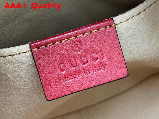 Gucci GG Marmont Matelasse Mini Bag in Red Leather 448065 Replica