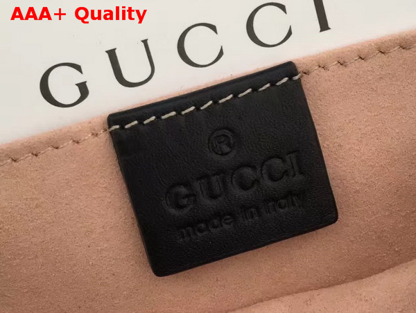 Gucci GG Marmont Matelasse Shoulder Bag in Black Calfskin Replica