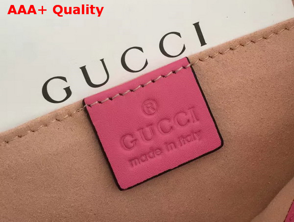 Gucci GG Marmont Matelasse Shoulder Bag in Pink Calfskin Replica