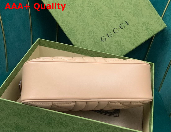 Gucci GG Marmont Matelasse Shoulder Bag in Rose Beige Leather 447632 Replica