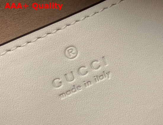 Gucci GG Marmont Matelasse Shoulder Bag in White Leather 447632 Replica