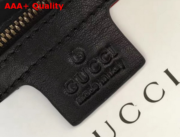 Gucci GG Marmont Matelasse Tote in Black and White Leather Replica