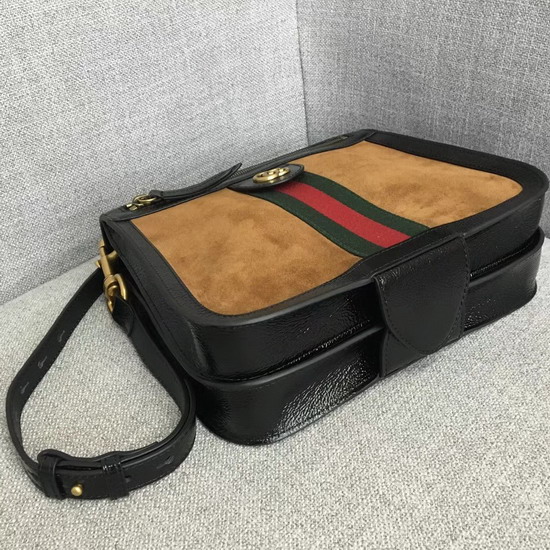 Gucci GG Marmont Messenger Bag in Brown Suede