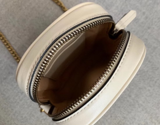 Gucci GG Marmont Mini Bag in White Leather 598597