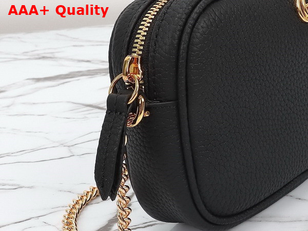 Gucci GG Marmont Mini Shoulder Bag in Black Leather 772759 Replica