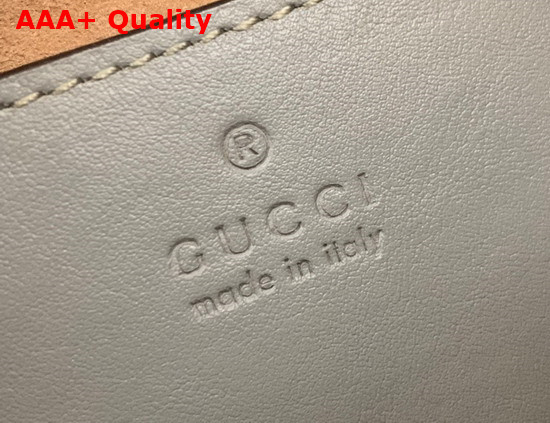 Gucci GG Marmont Mini Shoulder Bag in Dark Grey Leather 634936 Replica