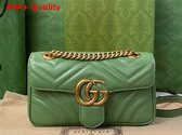 Gucci GG Marmont Mini Shoulder Bag in Light Green Leather Replica