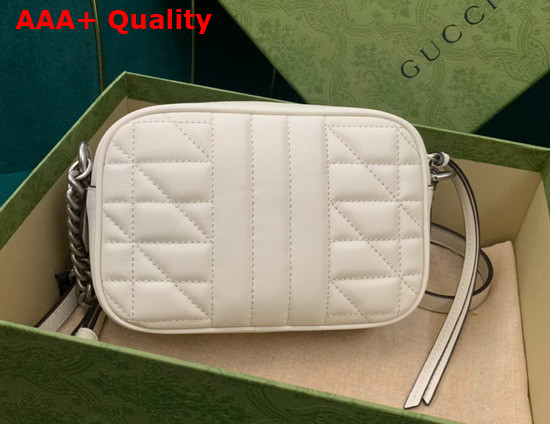 Gucci GG Marmont Mini Shoulder Bag in White Leather 634936 Replica