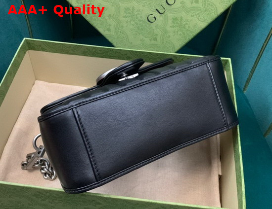 Gucci GG Marmont Mini Top Handle Bag in Black Matelasse Leather 583571 Replica