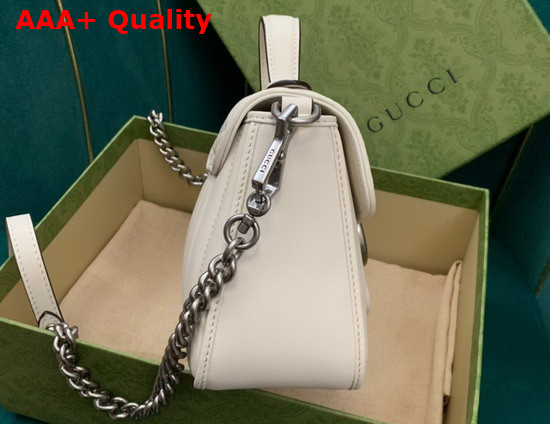 Gucci GG Marmont Mini Top Handle Bag in Blue Matelasse Leather 583571 Replica