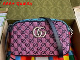 Gucci GG Marmont Multicolor Small Shoulder Bag Multicolor Canvas 447632 Replica