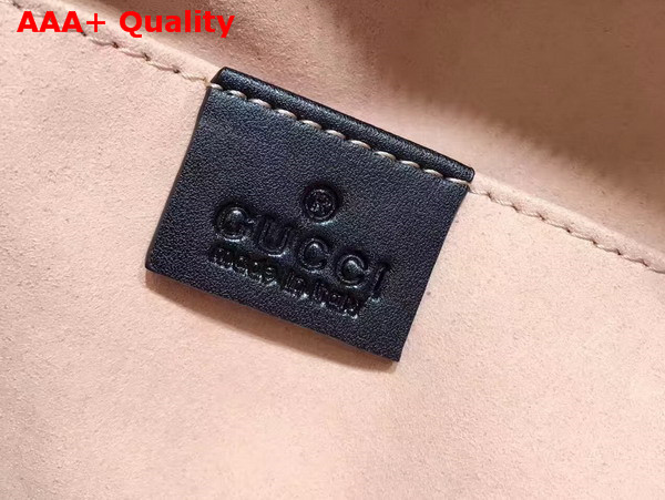 Gucci GG Marmont Quilted Leather Backpack in Black Chevron Leather Replica