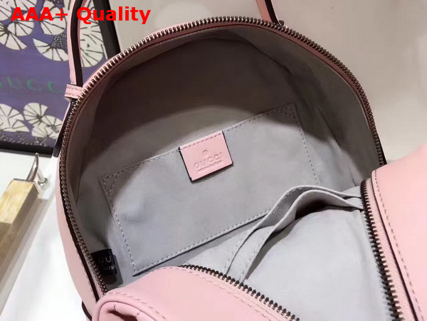 Gucci GG Marmont Quilted Leather Backpack in Light Pink Chevron Leather Replica