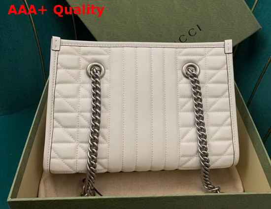 Gucci GG Marmont Small Matelasse Tote in White Leather 681483 Replica