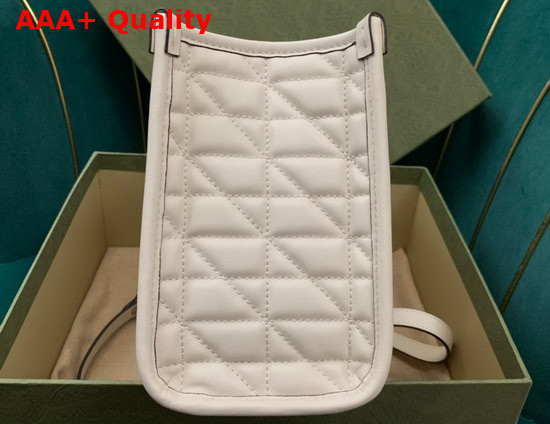 Gucci GG Marmont Small Matelasse Tote in White Leather 681483 Replica