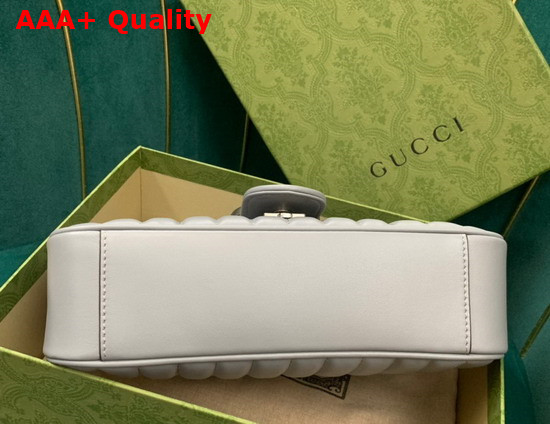 Gucci GG Marmont Small Shoulder Bag Dark Grey Leather 443497 Replica