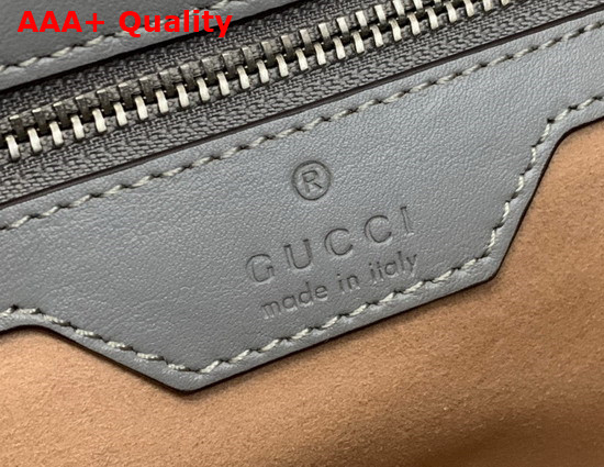 Gucci GG Marmont Small Shoulder Bag Dark Grey Leather 443497 Replica