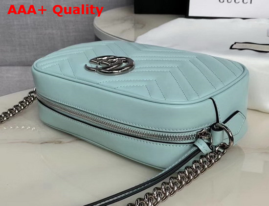 Gucci GG Marmont Small Shoulder Bag Pastel Green Leather 447632 Replica