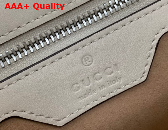 Gucci GG Marmont Small Shoulder Bag White Leather 443497 Replica