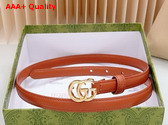 Gucci GG Marmont Thin Belt in Cuir Leather 793124 Replica