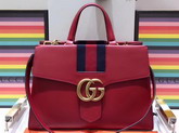 Gucci GG Marmont Tote in Red Calf Leather 476470