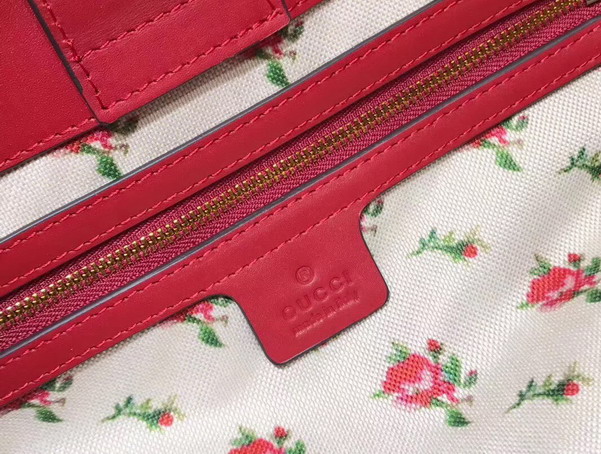 Gucci GG Marmont Tote in Red Calf Leather 476470