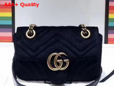 Gucci GG Marmont Velvet Mini Bag Black Velvet Replica