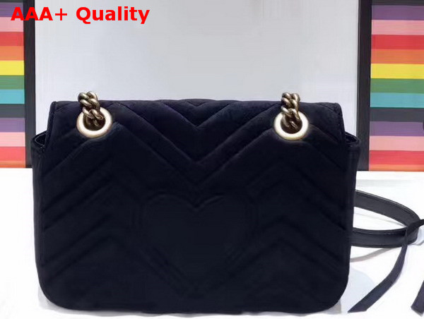 Gucci GG Marmont Velvet Mini Bag Black Velvet Replica