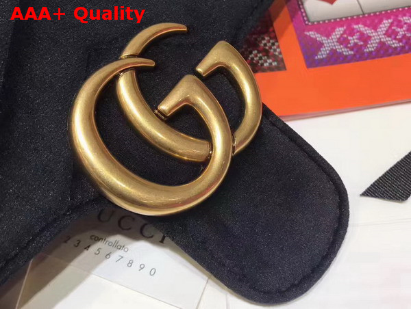 Gucci GG Marmont Velvet Mini Bag Black Velvet Replica